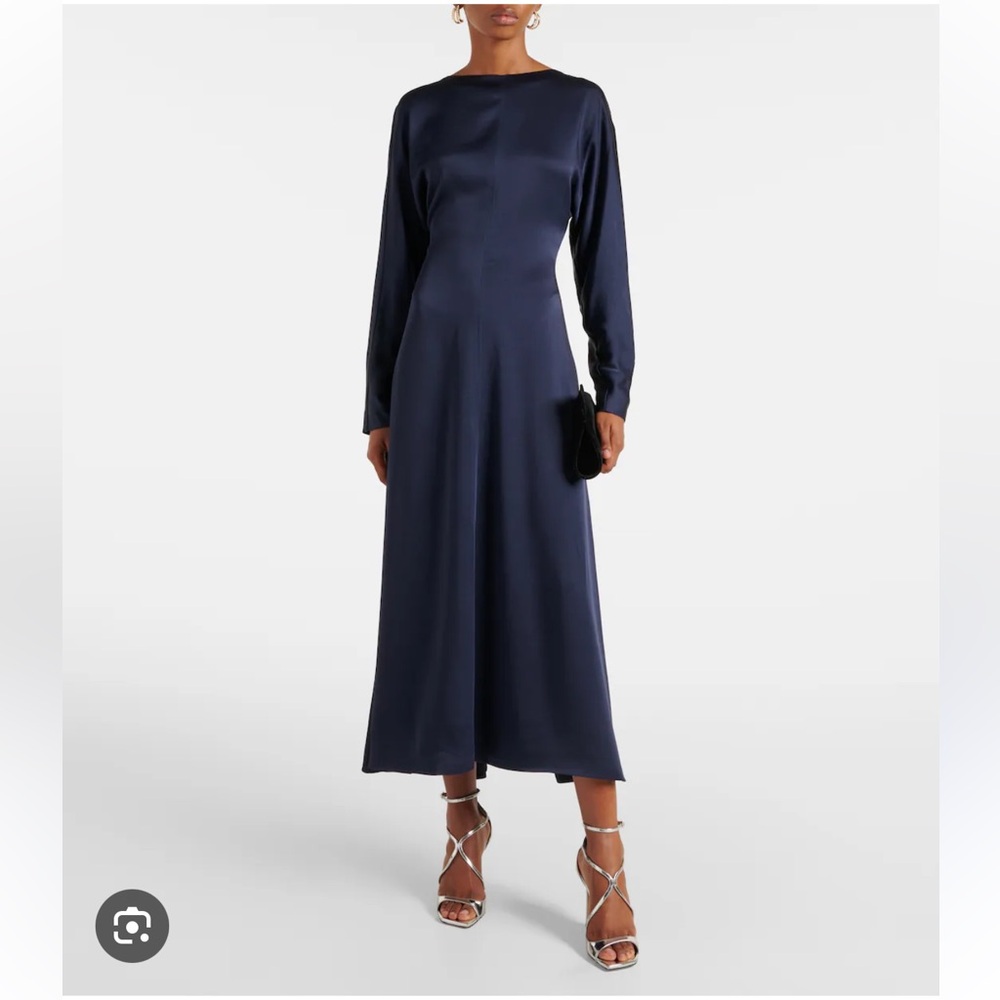 💫 Zara 2 Piece Satin Effect Blouse & Midi Skirt - NEW 💫 - Picture 10 of 12